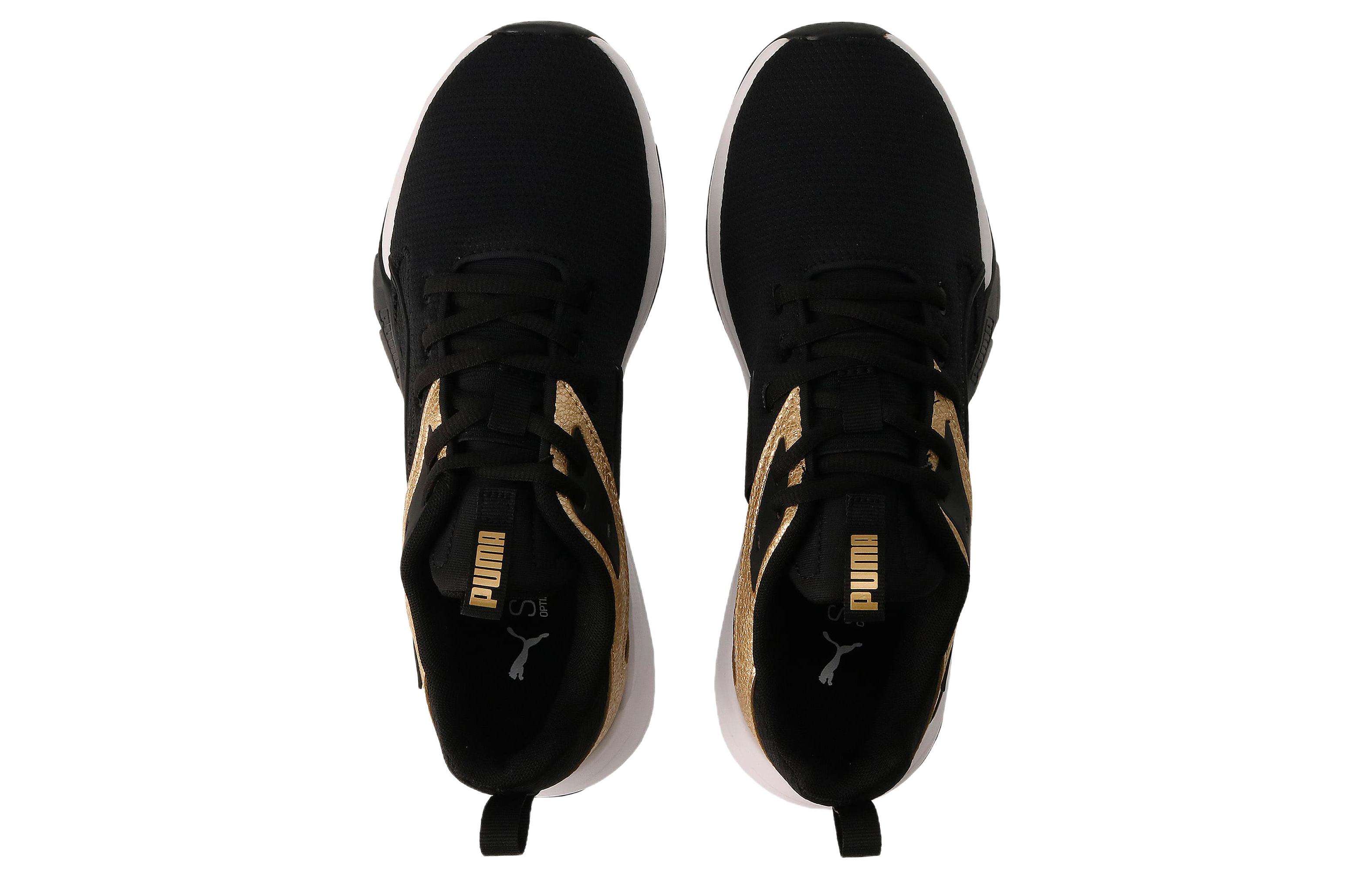 Shop (W) Puma Zora Shine ''Schwarz Gold'' 389797-01