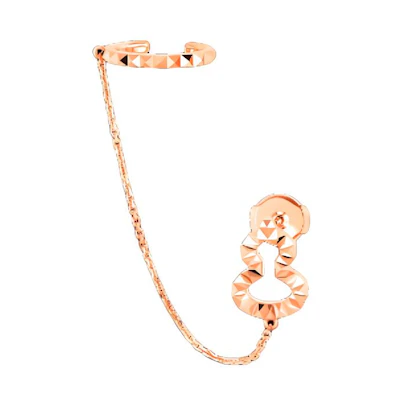 (Women) Qeelin Kirin 18K Rose Gold Earrings with Charms. W8F40FWRG00