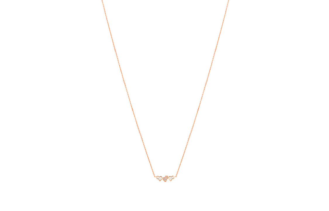 Order (W) Collar Qeelin Kirin de Oro Rosa 18K con Diamantes para Mujer. WWN50ACRGDI