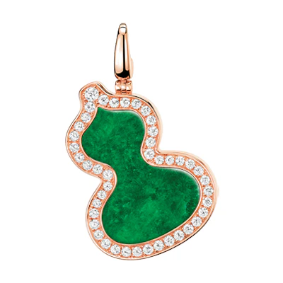 (Women) Qeelin Kirin Gourd-Shaped 18K Rose Gold Pendant for Women. WUP25ABRGJE