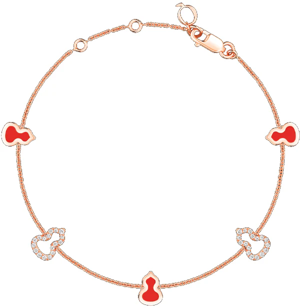 women-qeelin-kirin-gourd-pattern-18-k-rose-gold-diamond-red-enamel-bracelet-for-women-wub-07-anrgre