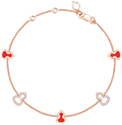 (W) Pulsera Qeelin Kirin Calabaza Oro Rosa 18K Diamantes Esmalte Rojo para Mujer. WUB07ANRGRE Buy (W) Pulsera Qeelin Kirin Calabaza Oro Rosa 18K Diamantes Esmalte Rojo para Mujer. WUB07ANRGRE