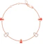 Order (W) Pulsera Qeelin Kirin Calabaza Oro Rosa 18K Diamantes Esmalte Rojo para Mujer. WUB07ANRGRE