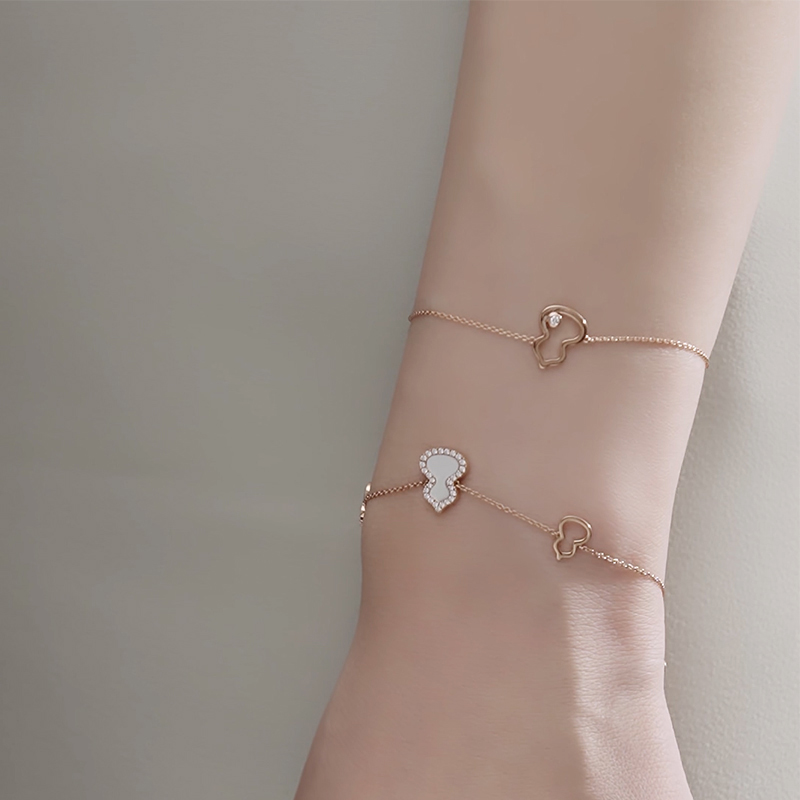 (Women) Qeelin Petite Wulu Rose Gold Diamond & Mother-of-Pearl Bracelet for Women. WU-BR0001D-RGDMOP 圖 3