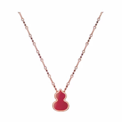 (Women) Qeelin Qilin Gourd Pendant 18K Gold Necklace for Women - Gold. WZN30AJRGRA
