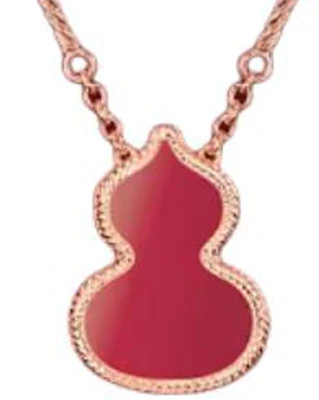 (W) Collar de oro Qeelin Qilin Gourd 18K para mujer - Dorado. WZN30AJRGRA Shop (W) Collar de oro Qeelin Qilin Gourd 18K para mujer - Dorado. WZN30AJRGRA