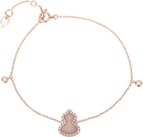 (Women) Qeelin Wulu 18K Rose Gold Diamond and Pink Opal Bracelet for Women. WU-BR0011B-RGDPO (Women) Qeelin Wulu 18K Rose Gold Diamond and Pink Opal Bracelet for Women. WU-BR0011B-RGDPO