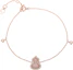 Order (W) Pulsera Qeelin Wulu de oro rosa 18K con diamantes y ópalo rosa para mujer. WU-BR0011B-RGDPO