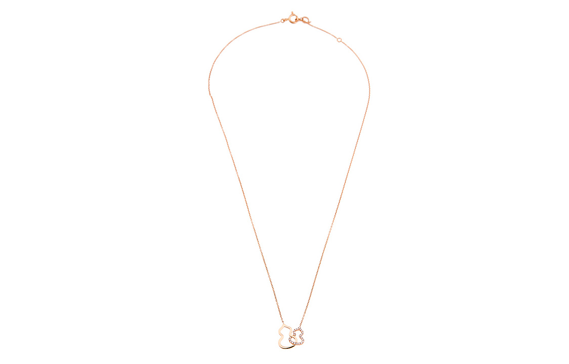 (Women) Qeelin Wulu Necklace 18K Rose Gold with Diamonds - Elegant Gourd Design for Women WU-NL0004A-RGD 圖 3