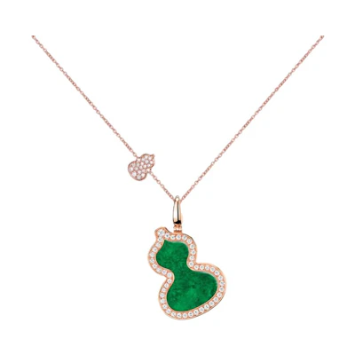 (Women) Qeelin Wulu Necklace Series 18K Rose Gold Fashion Casual Necklace. ZT0002