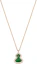 Order (W) キリン ウル ネックレス シリーズ ヒョウタン ペンダント 18K ローズゴールド グリーン ネックレス WU-NL0006C-RGDGJE