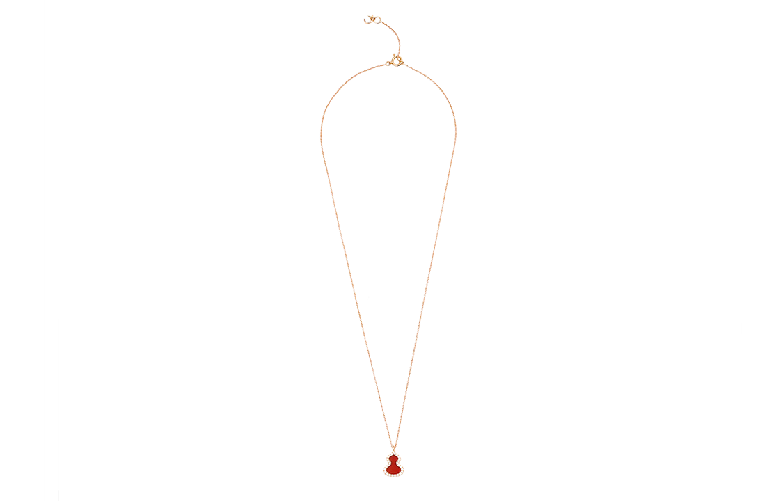 (Women) Qeelin Wulu Necklace Series Red Gourd 18K Gold  Necklace Red. WU-NL0006D-RGDRA 圖 4