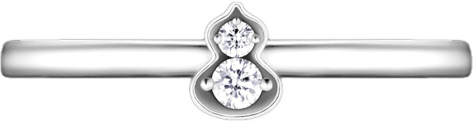 (W) Anillo de Mujer Qeelin Wulu Diamantes Oro Blanco 18K Diseño Calabaza Plata. WUS50AAWGDI Lookbook (W) Anillo de Mujer Qeelin Wulu Diamantes Oro Blanco 18K Diseño Calabaza Plata. WUS50AAWGDI