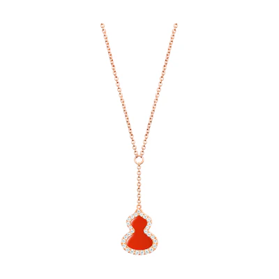(Women) Qeelin Wulu Series Diamond Necklace for Women - Elegant and Trendy Accessory. WU-NL0009C-RGDRA