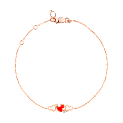 (Women) Qeelin Wulu Series Diamond Rose Gold Women’s Bracelet. WWB50ABRGRH