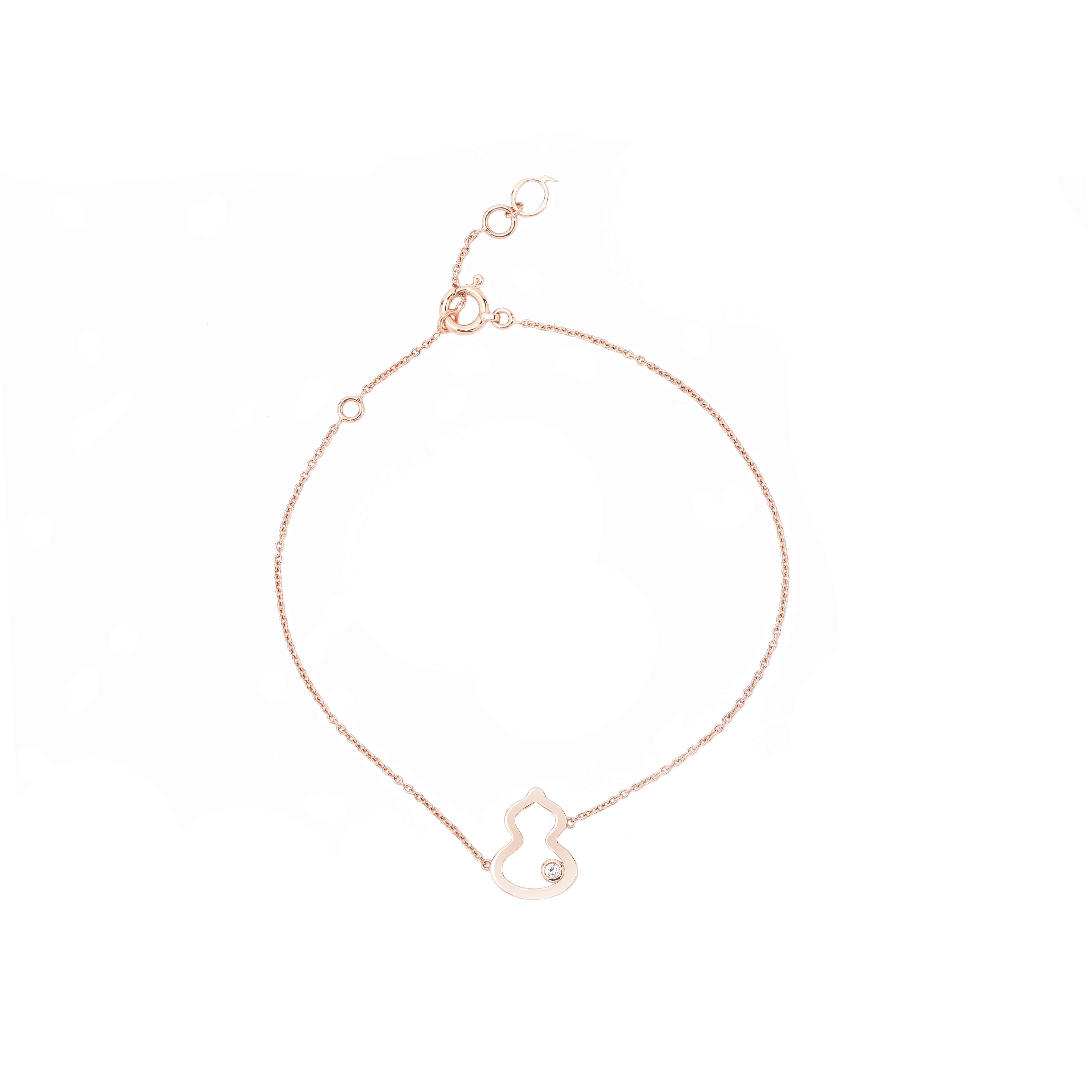 (Women) Qeelin Wulu Series Elegance 18K Rose Gold Gourd Pendant Bracelet for Women. WU-BR0006A-RGD 圖 2