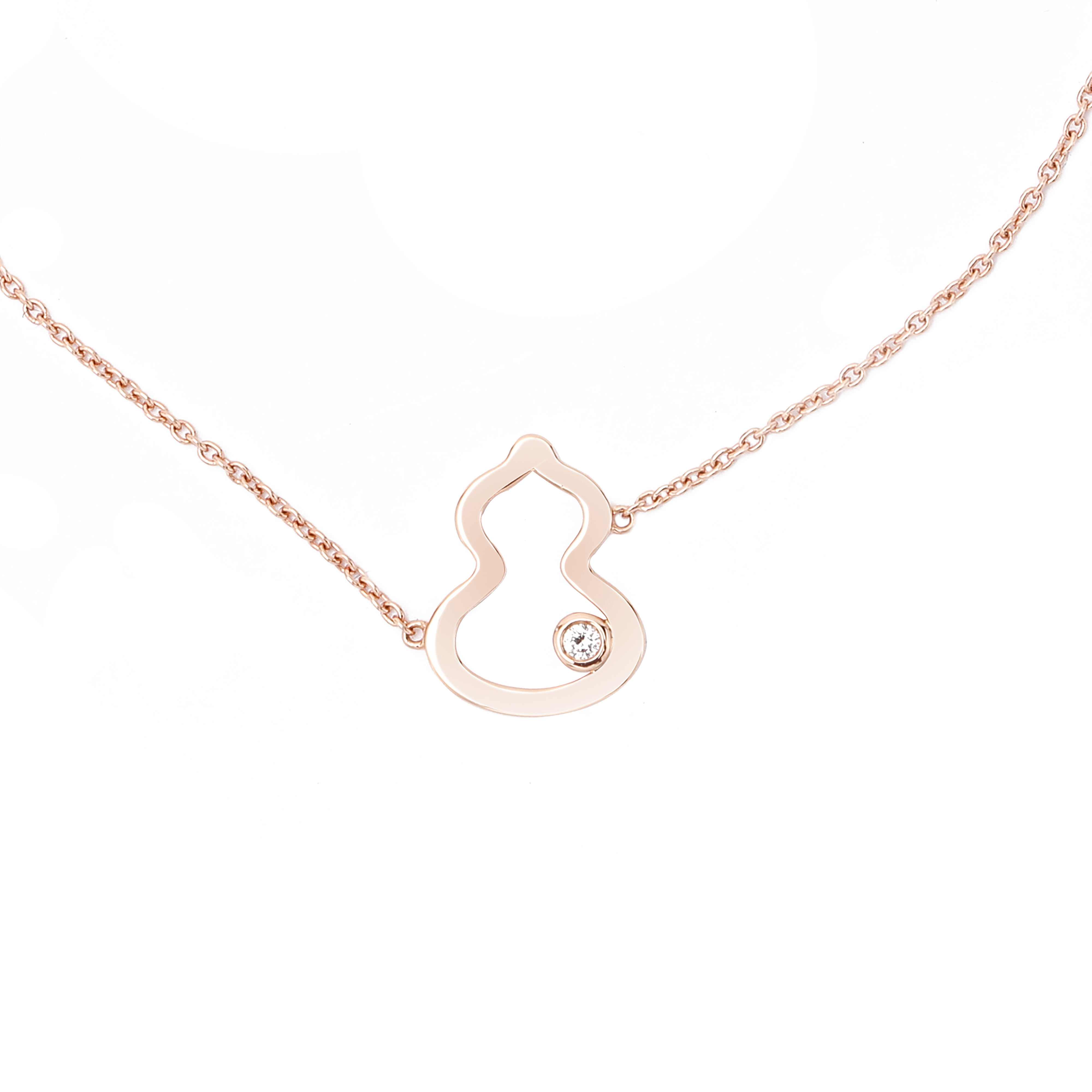 (Women) Qeelin Wulu Series Elegance 18K Rose Gold Gourd Pendant Bracelet for Women. WU-BR0006A-RGD 圖 5