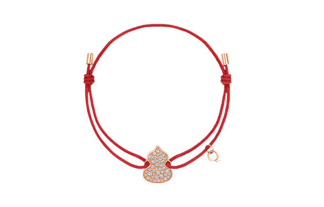Order (W) Qeelin Wulu Serie Pulsera Gourd Oro Rosa 18K con Diamantes. WUC40ACRGDI