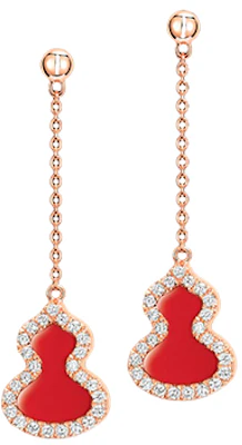 (W) Pendientes Rojos de Moda para Mujer Serie Wulu de Qeelin. WU-ER0003D-RGDRA Order (W) Pendientes Rojos de Moda para Mujer Serie Wulu de Qeelin. WU-ER0003D-RGDRA