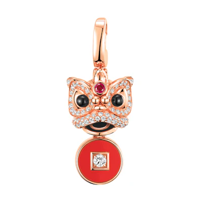 (Women) Qeelin Xi Xi Series 18K Rose Gold Luxury Pendant for Women. XX-030-PD-RGDRU