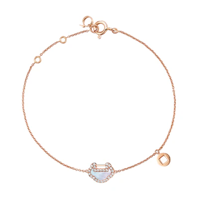 (Women) Qeelin Yu Yi Series Lock Pendant Bracelet for Women in Rose Gold. YYBPT2ERGMP
