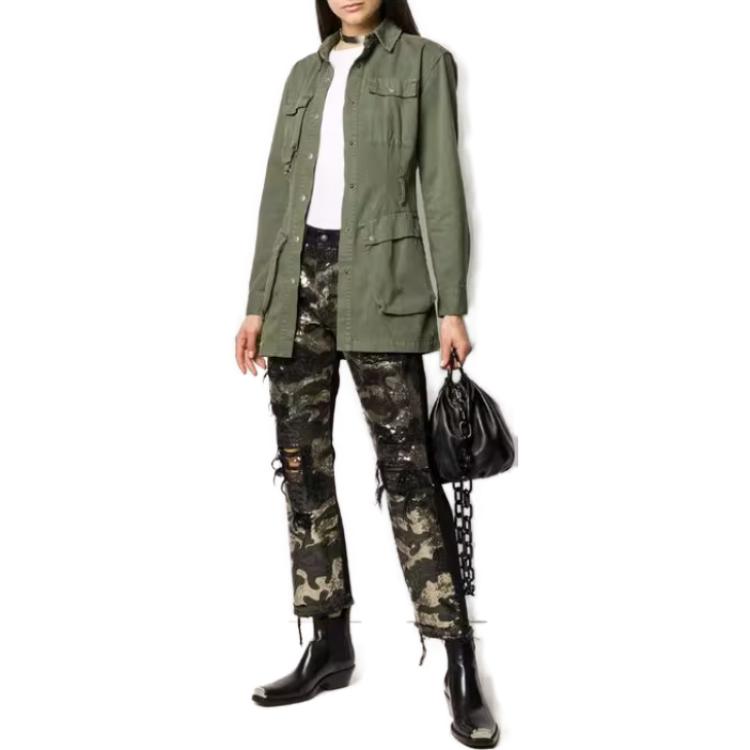 Lookbook (W) R13 Jeans de Pierna Recta Estampado Camo Multicolor R13W5101-944