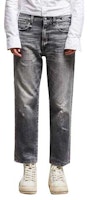 (Women) R13 Distressed Mid-Rise Straight-Leg Jeans Blue R13W5083D137C (Women) R13 Distressed Mid-Rise Straight-Leg Jeans Blue R13W5083D137C