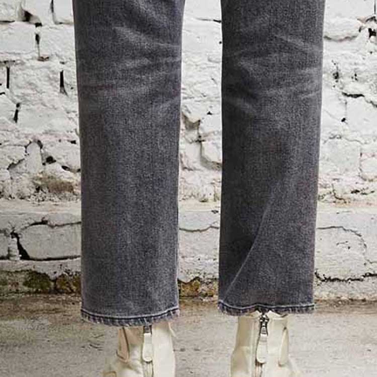 Purchase (W) R13 復古藍色刷破中腰直筒丹寧牛仔褲 R13W5083D137C