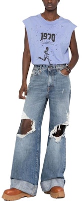 (W) R13 破洞阔腿牛仔裤 蓝色 R13WD041D061B Lookbook (W) R13 破洞阔腿牛仔裤 蓝色 R13WD041D061B