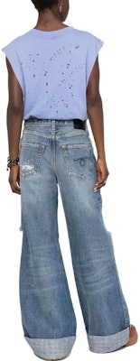 (W) R13 破洞阔腿牛仔裤 蓝色 R13WD041D061B Purchase (W) R13 破洞阔腿牛仔裤 蓝色 R13WD041D061B