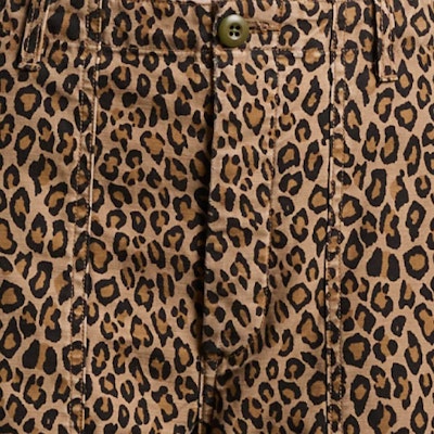 (W) R13 豹紋高腰寬褲 多色休閒褲。 R13WR077-R320B 1