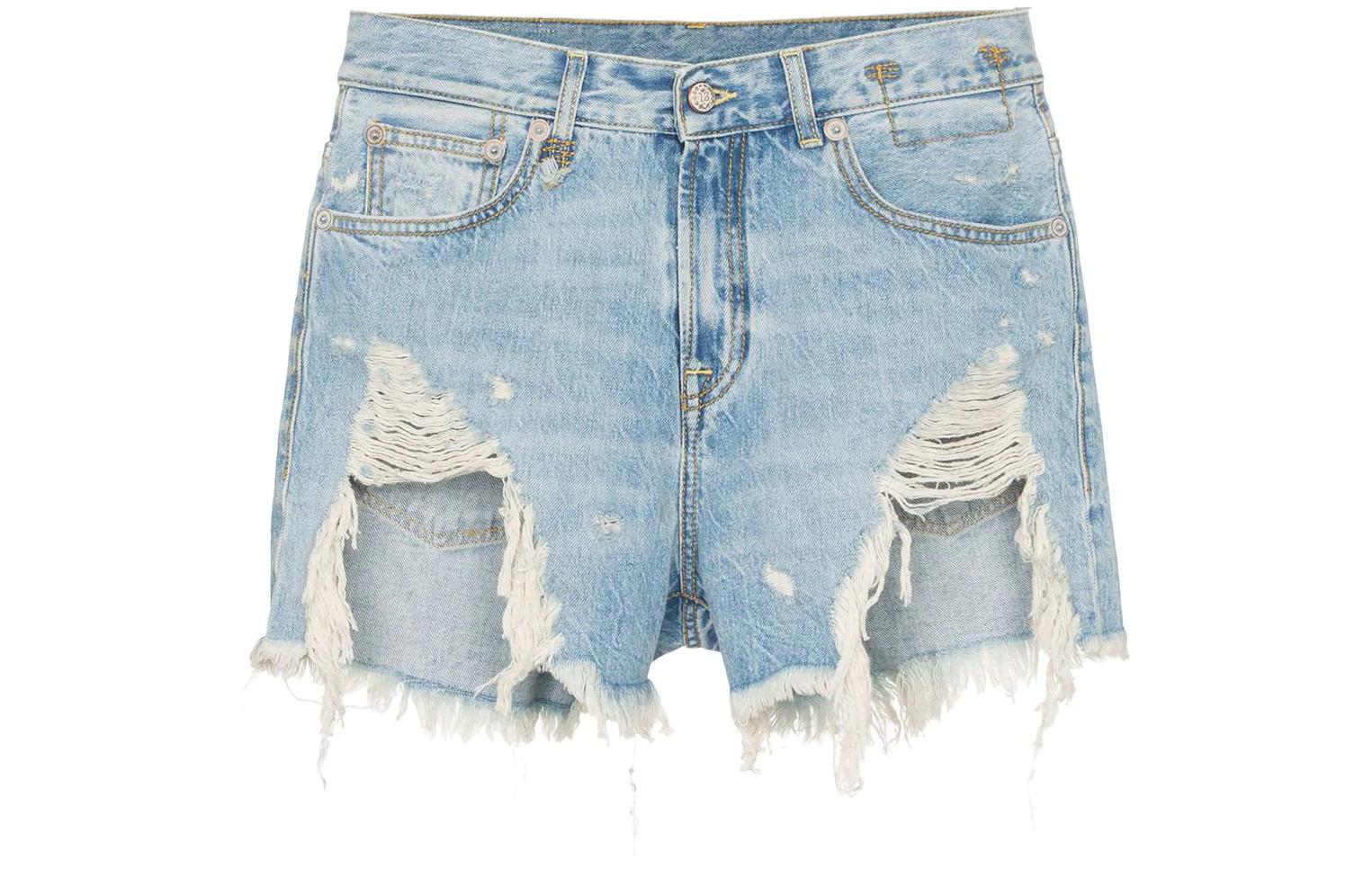 (Women) R13  Solid Denim Shorts Blue R13W0190476TILLY