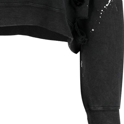 (W) R13 Alphanumeric Print Pullover Hoodie Wanita Hitam R13WK094001AG Sizing (W) R13 Alphanumeric Print Pullover Hoodie Wanita Hitam R13WK094001AG