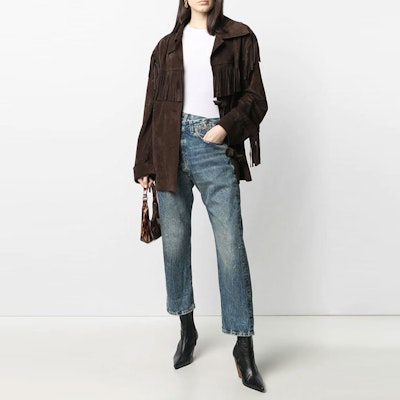 (W) R13 FW21 하이웨이스트 크로스오버 데님 진 블루 R13W2048734-KELLY Lookbook (W) R13 FW21 하이웨이스트 크로스오버 데님 진 블루 R13W2048734-KELLY