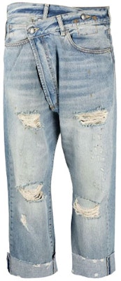 (W) R13 FW21 破洞不對稱直筒牛仔褲 R13W2048747-EMORY Order (W) R13 FW21 破洞不對稱直筒牛仔褲 R13W2048747-EMORY