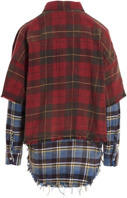 (W) R13 FW22 對比格紋印花層次感長袖襯衫 R13WR122-R186B Lookbook (W) R13 FW22 對比格紋印花層次感長袖襯衫 R13WR122-R186B