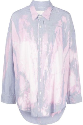 (W) R13 FW22 漂白條紋長袖休閒襯衫 女款 藍色 R13WR004R0230D Order (W) R13 FW22 漂白條紋長袖休閒襯衫 女款 藍色 R13WR004R0230D