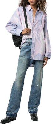 (W) R13 FW22 漂白條紋長袖休閒襯衫 女款 藍色 R13WR004R0230D Lookbook (W) R13 FW22 漂白條紋長袖休閒襯衫 女款 藍色 R13WR004R0230D