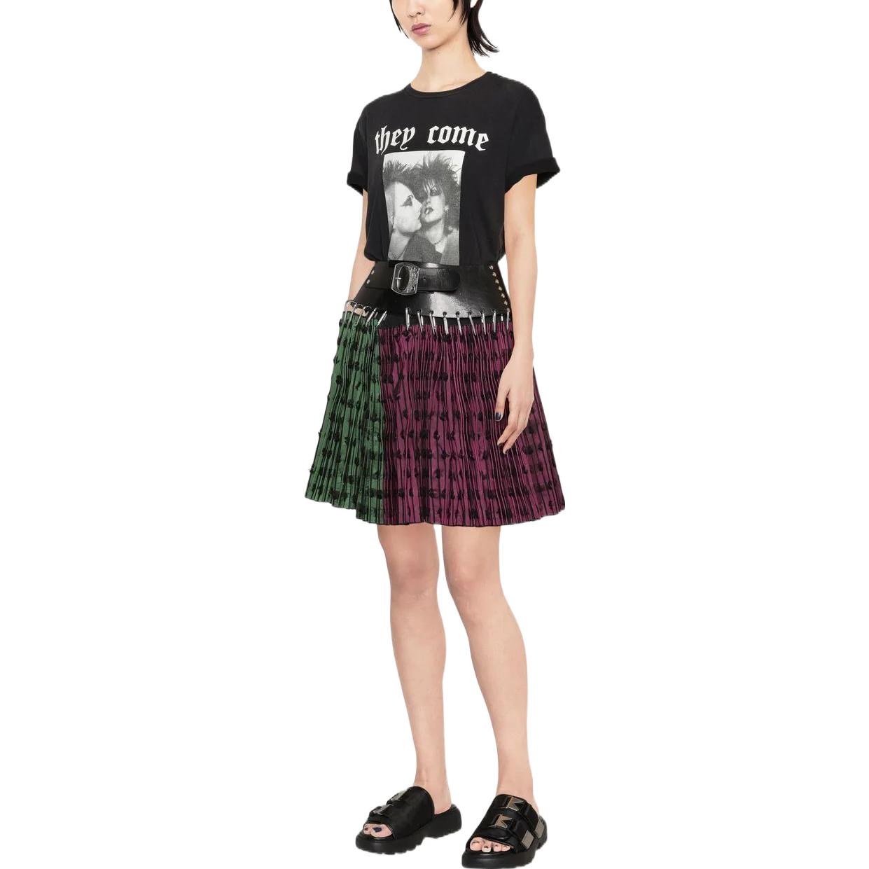 Lookbook (W) R13 FW22 照片字母印花黑色休閒T恤 女款 R13WK001K080A