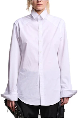 (Women) R13 FW23 White Solid Point Collar Casual Long Sleeve Shirt R13WR190-R237B Buy (Women) R13 FW23 White Solid Point Collar Casual Long Sleeve Shirt R13WR190-R237B
