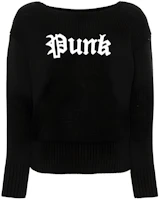 (Women) R13 FW23 Black Letter Print Crewneck Sweatshirt R13WY196-Y016A (Women) R13 FW23 Black Letter Print Crewneck Sweatshirt R13WY196-Y016A
