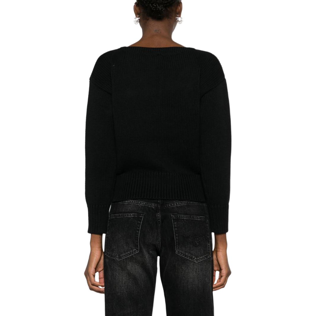 Shop (W) R13 FW23 黑色字母印花圓領長袖上衣 R13WY196-Y016A