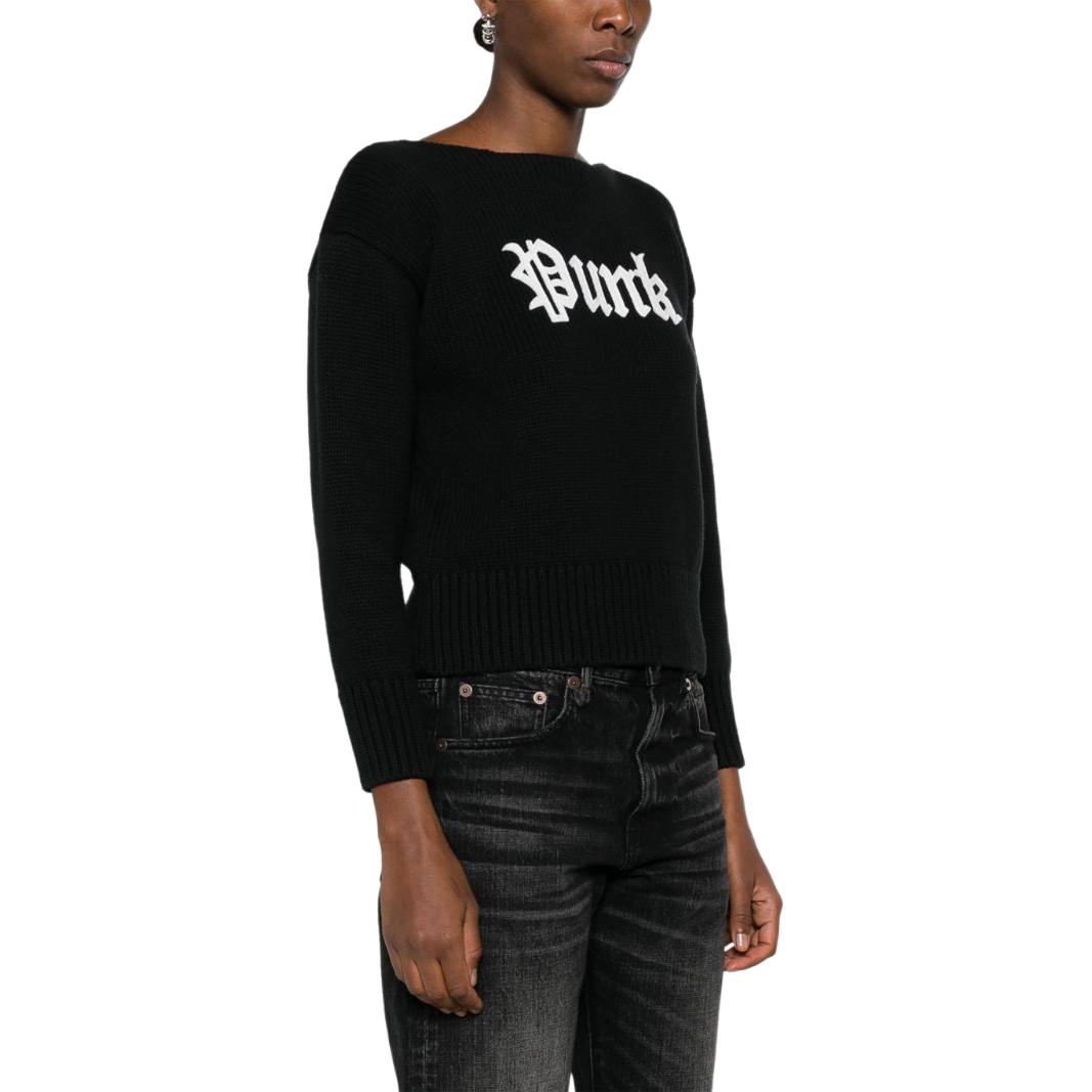 Purchase (W) R13 FW23 黑色字母印花圓領長袖上衣 R13WY196-Y016A