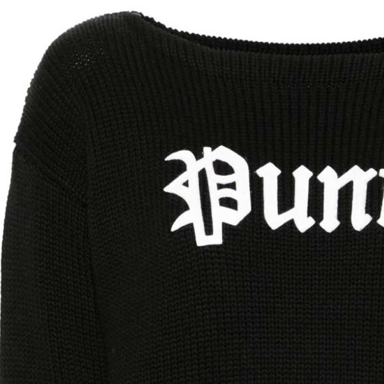 Details for (W) R13 FW23 黑色字母印花圓領長袖上衣 R13WY196-Y016A