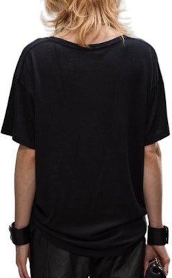 (W) R13 FW24 黑色動物字母印花寬鬆版T恤 R13WK001K112B Purchase (W) R13 FW24 黑色動物字母印花寬鬆版T恤 R13WK001K112B