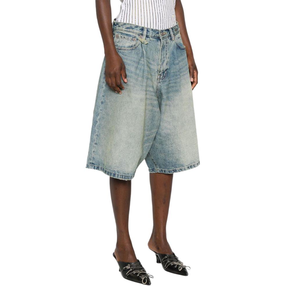 Purchase (W) R13 FW24 水洗效果寬版牛仔短褲 靛藍 R13WD152-D206A