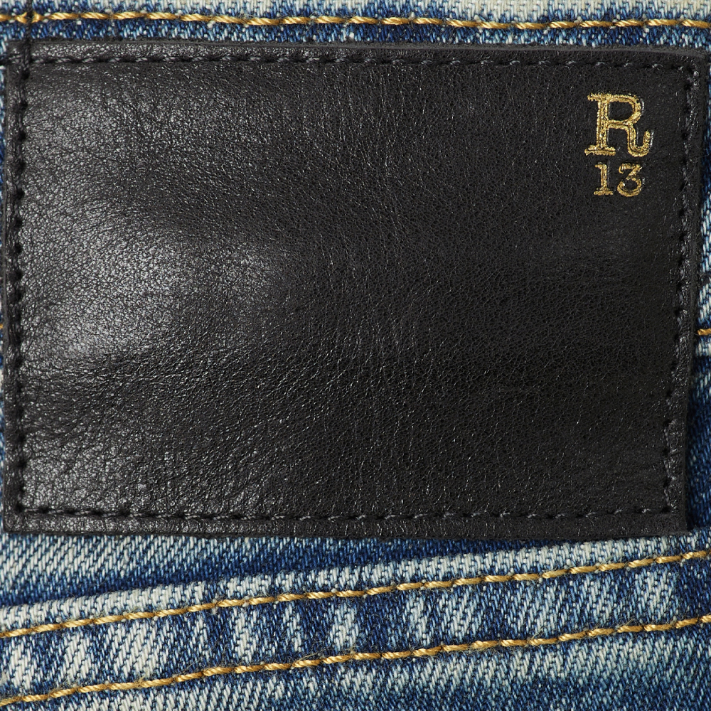 Cheap (W) R13 FW24 洗水拉鍊口袋直筒牛仔褲 藍色 R13WD090-D081A