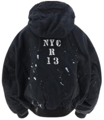 (W) R13 潑墨圖案連帽外套 女款 黑色 R13WR171R090D Lookbook (W) R13 潑墨圖案連帽外套 女款 黑色 R13WR171R090D