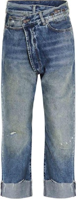 (W) R13 SS22 藍色不對稱拉鍊直筒休閒牛仔褲 R13W204873540000 Buy (W) R13 SS22 藍色不對稱拉鍊直筒休閒牛仔褲 R13W204873540000