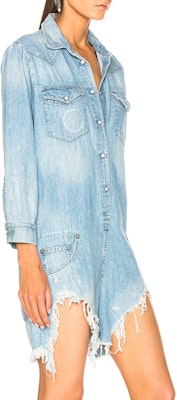 (W) R13 SS23 淺藍水洗純色長袖口袋連身褲 R13W0340-480 Details for (W) R13 SS23 淺藍水洗純色長袖口袋連身褲 R13W0340-480